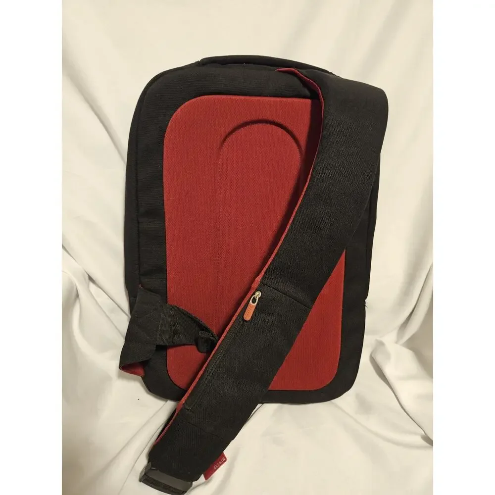 Belkin F8N052 Sling Backpack Laptop Tablet Carry Bag Tote Black/Red 18